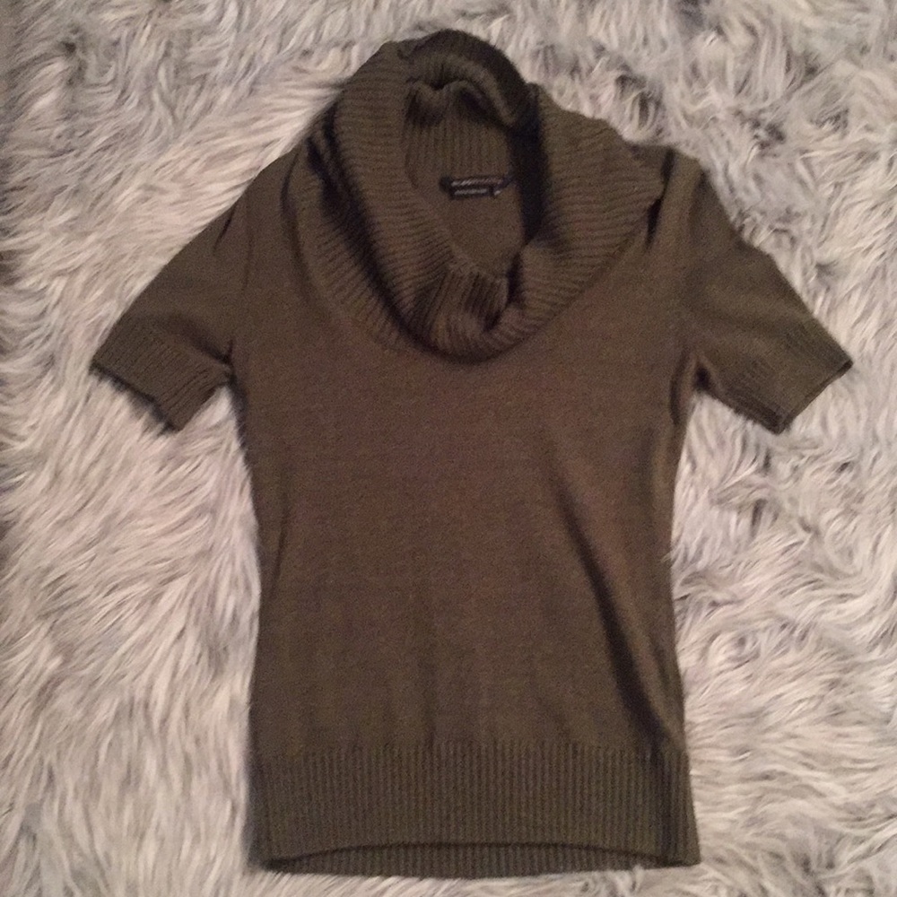 BCBGMaxAzria Top- Dark Olive Green